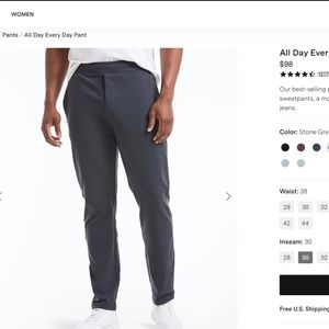 Men's Large Public Rec All Day Every Day Pant